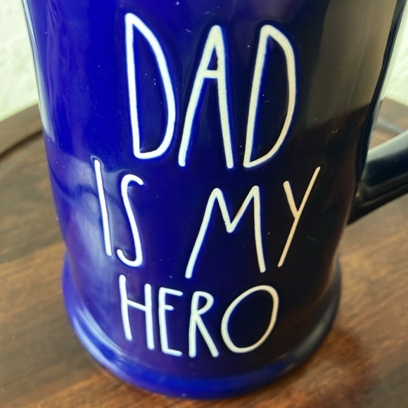 Rae Dunn: Cobalt Blue “Dad is my Hero” Beer Stein - Picture 16 of 16